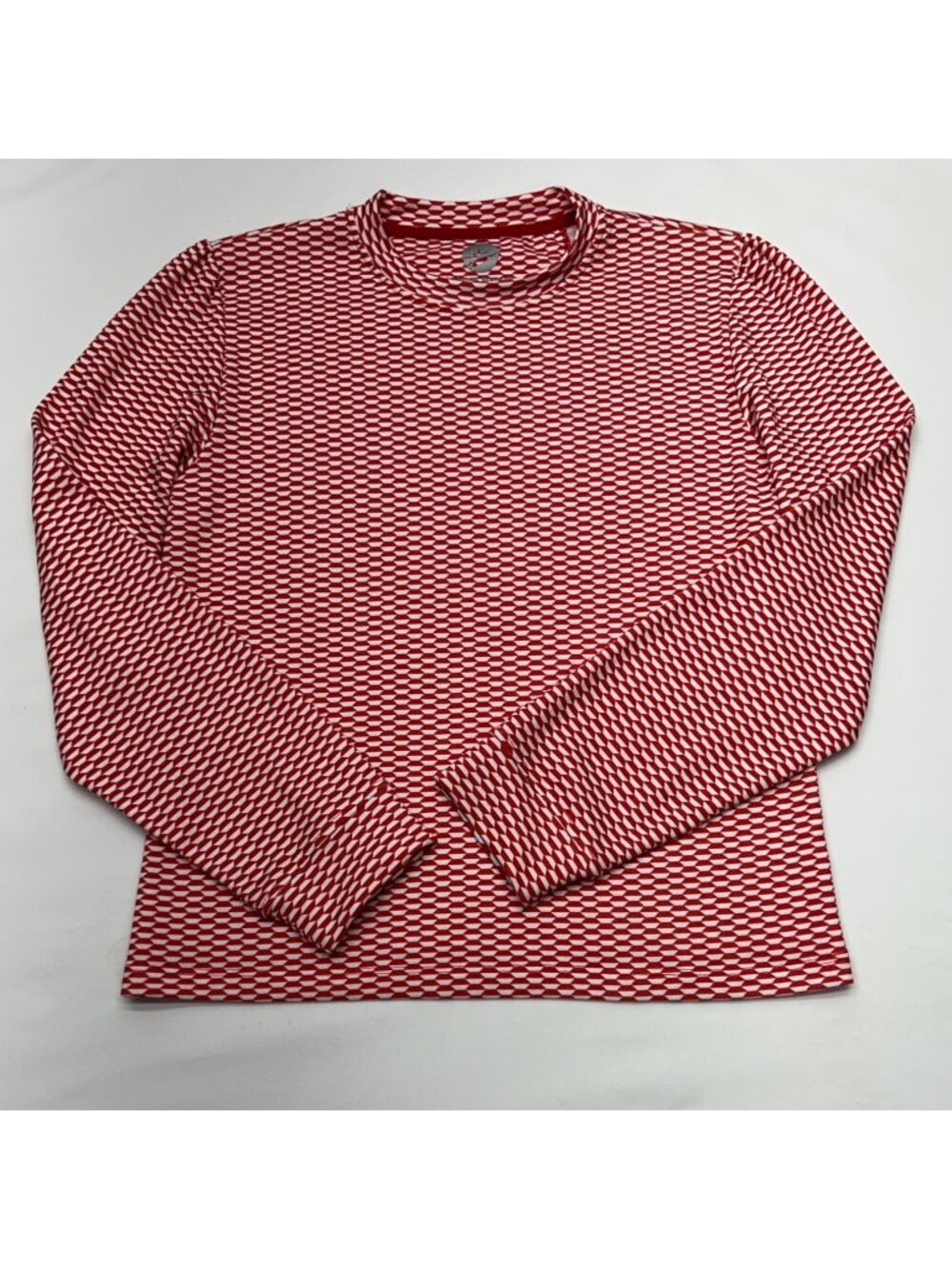 MARIE BIRDIE Love Street Top Women's 2XL Red/White Made In USA